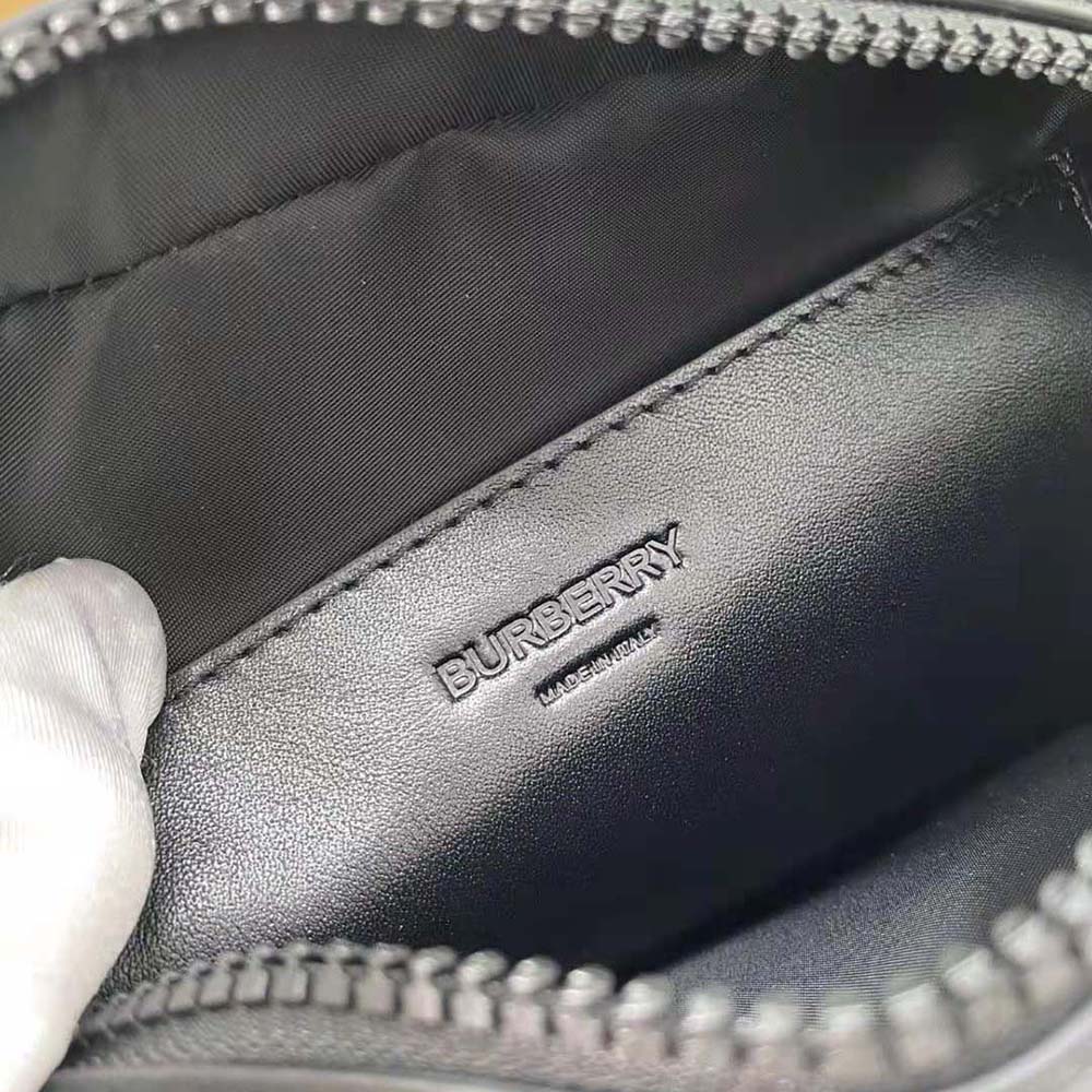 Burberry Men Horseferry Print Nylon Crossbody Bag-Black - image 10