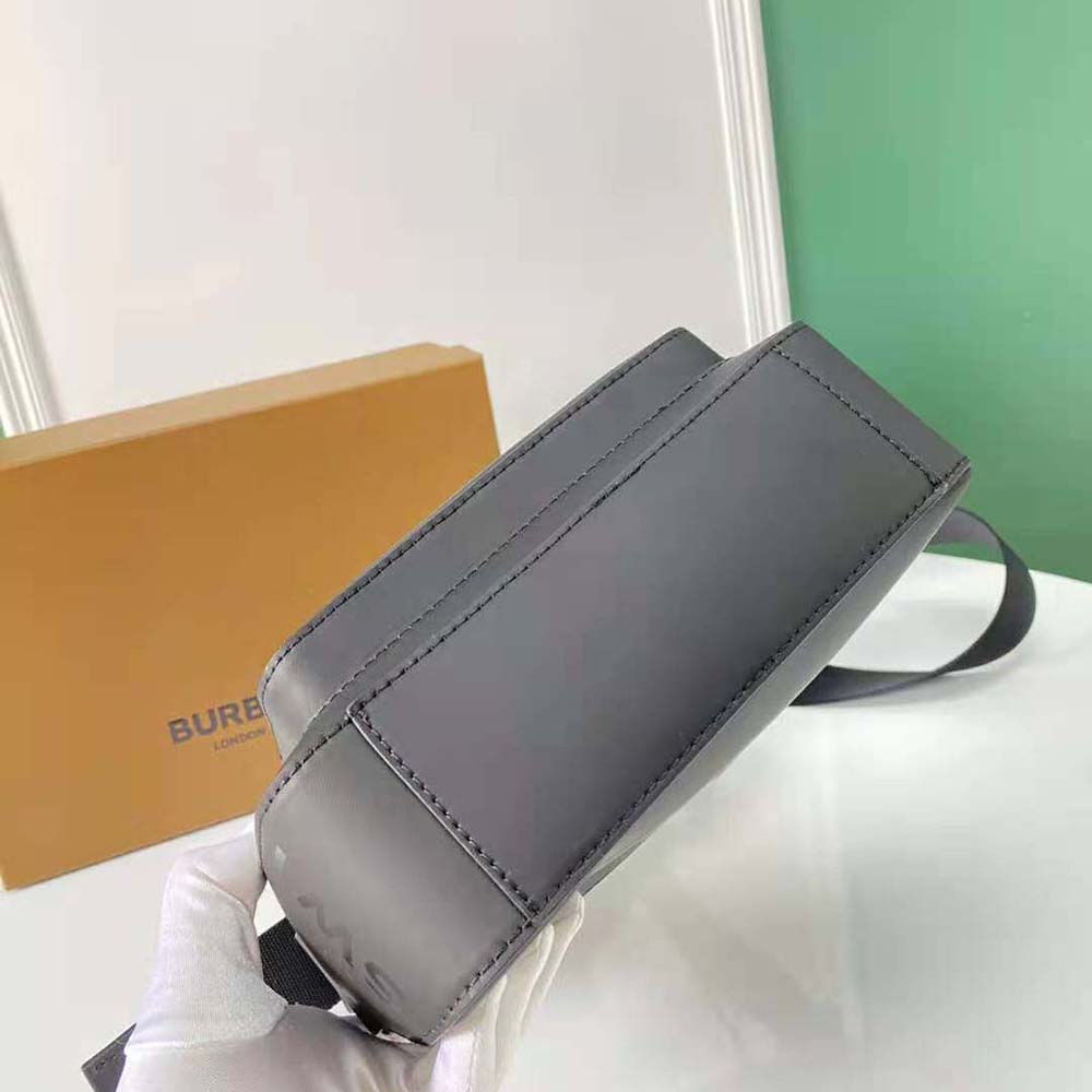 Burberry Men Horseferry Print Nylon Crossbody Bag-Black - image 5
