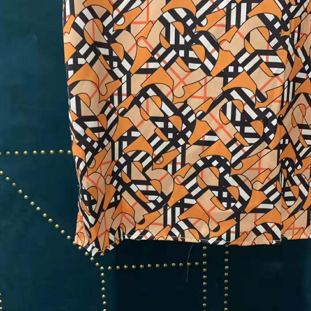 Burberry Men Short-Sleeve Monogram Print Cotton Poplin Shirt - image 7