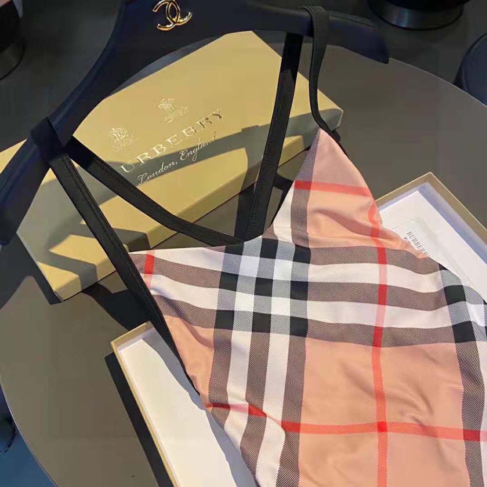 Burberry Women Exaggerated Check Swimsuit - image 5