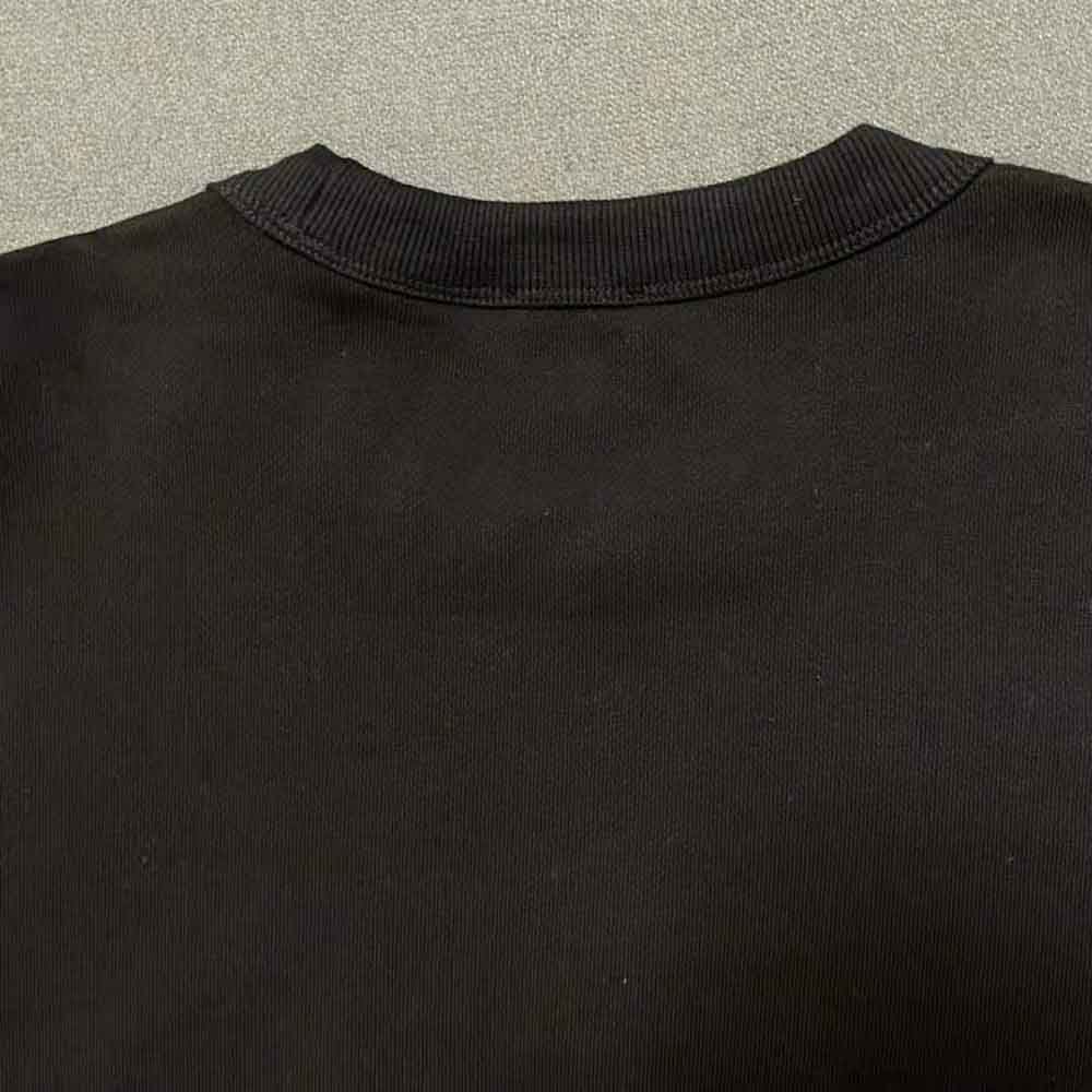 Burberry Men Logo Print Cotton Sweatshirt-Black - image 8
