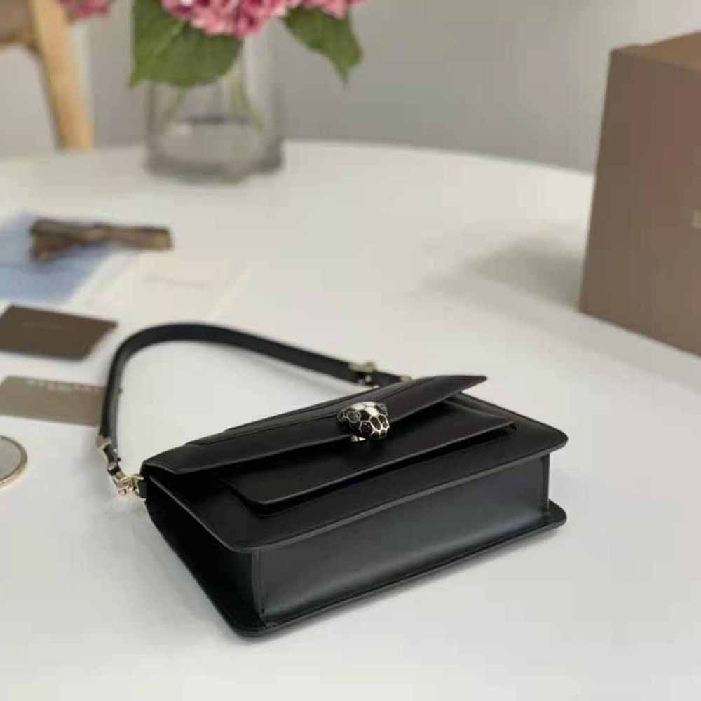 Bvlgari Women Serpenti Forever East-West Shoulder Bag- Black - image 7