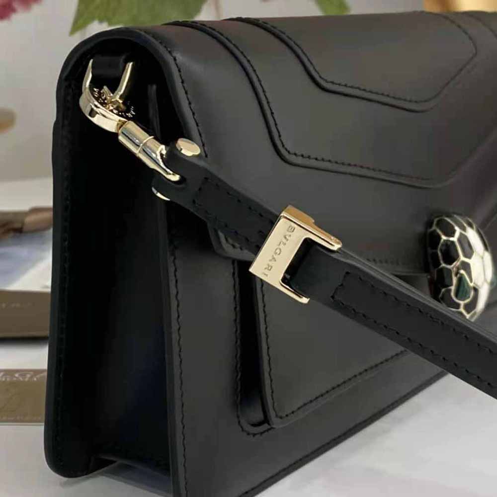 Bvlgari Women Serpenti Forever East-West Shoulder Bag- Black - image 4