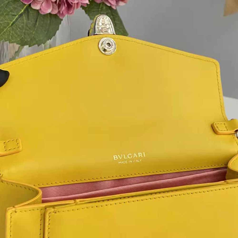 Bvlgari Women Serpenti Forever East-West Shoulder Bag- Yellow - image 10
