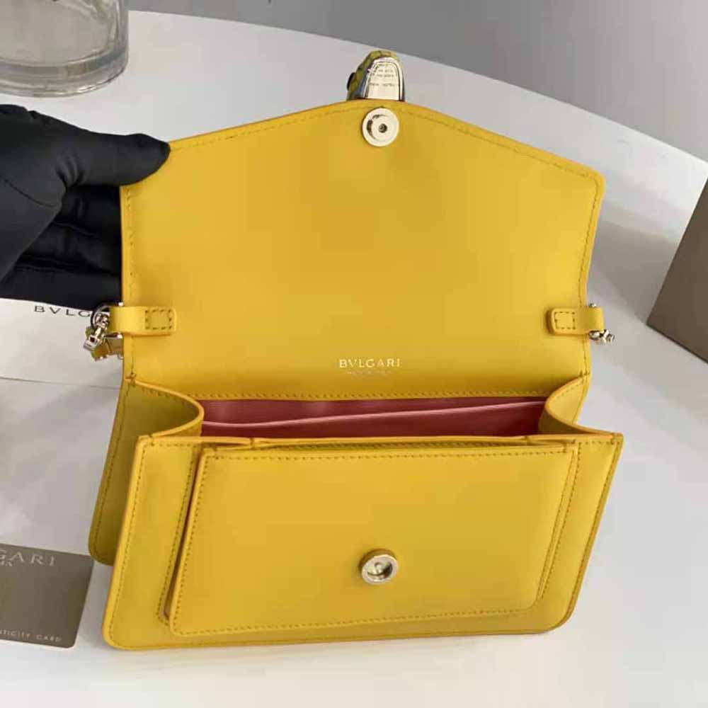 Bvlgari Women Serpenti Forever East-West Shoulder Bag- Yellow - image 8