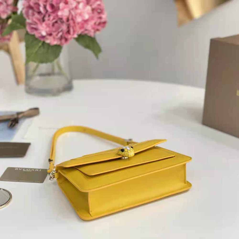 Bvlgari Women Serpenti Forever East-West Shoulder Bag- Yellow - image 6