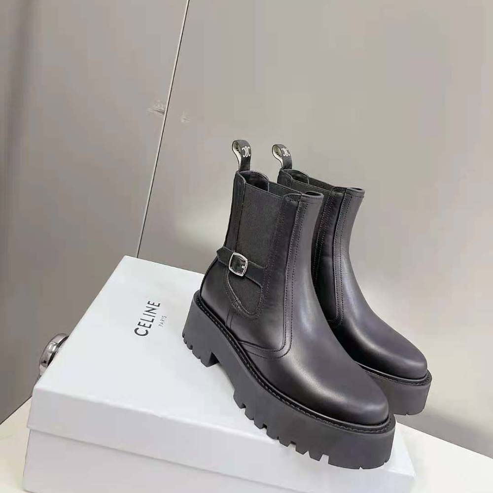 Sole detail showing chunky tread of Celine Women Bulky Chelsea Boot