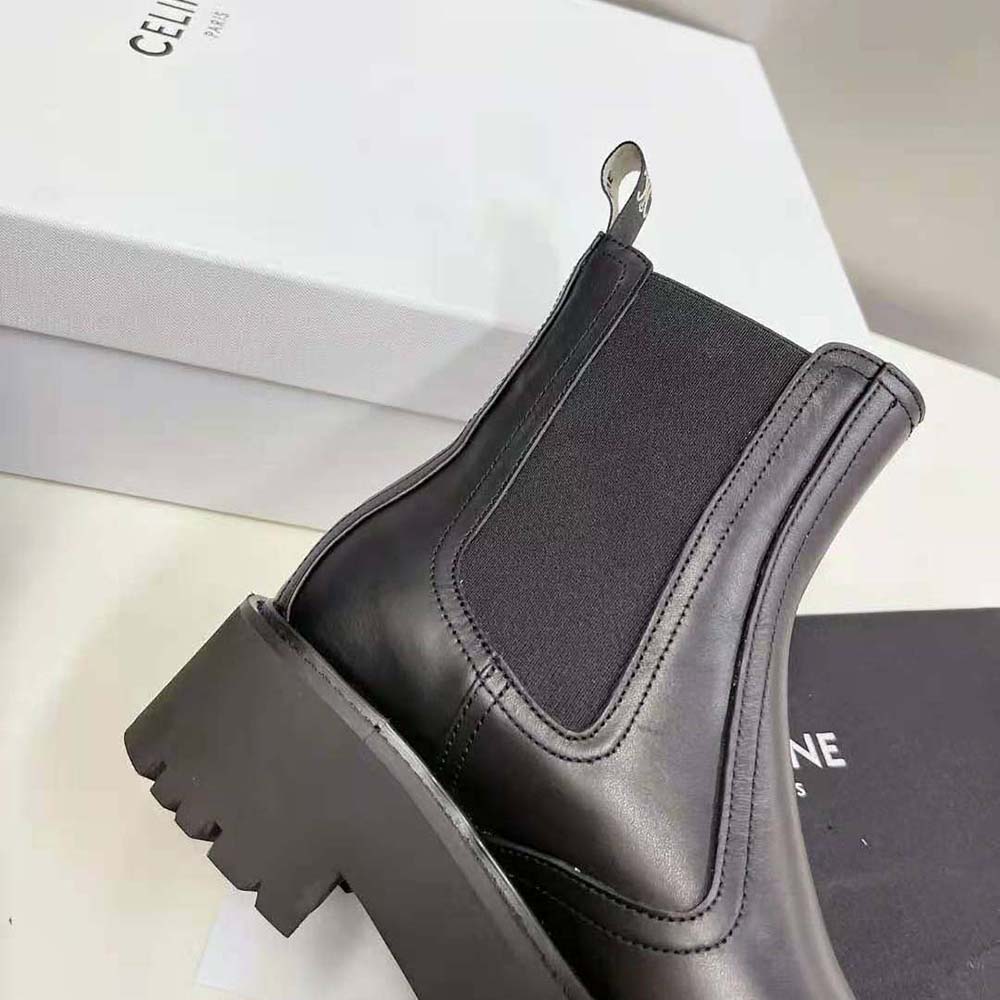 Celine Women Bulky Chelsea Boot in Calfskin-Black - image 8
