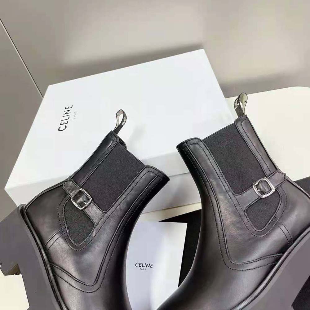 Celine Women Bulky Chelsea Boot in Calfskin-Black - image 7