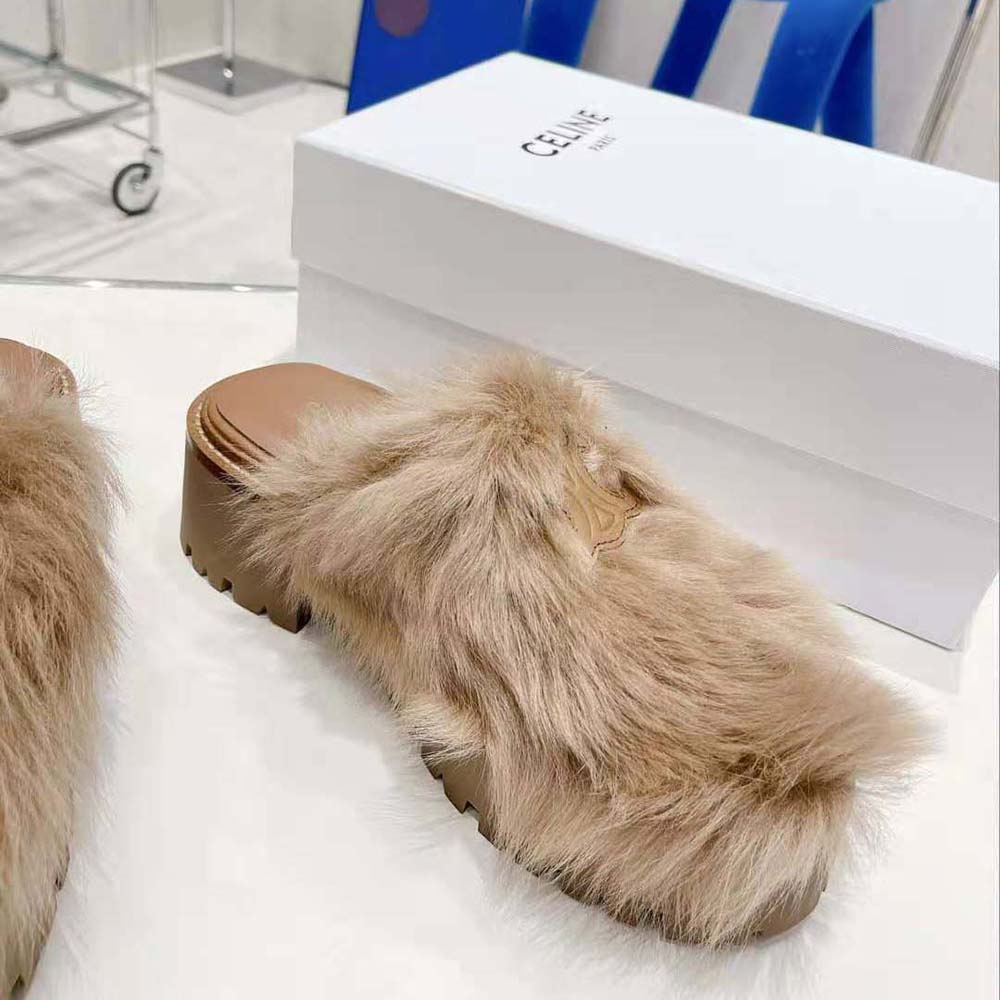 Celine Women Bulky Closed Mule in Lambfur - image 5