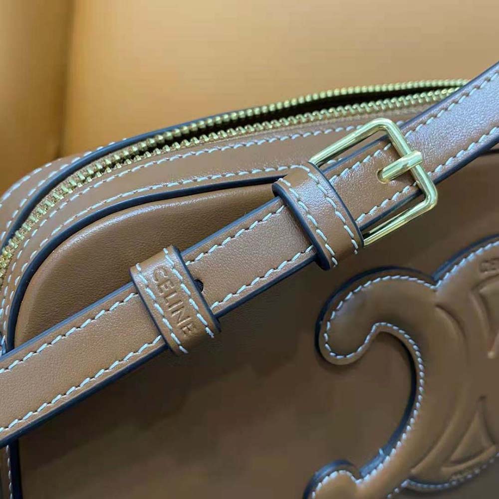 Celine Women Mini Camera Shoulder Bag Cuir Triomphe in Smooth Calfskin - image 10