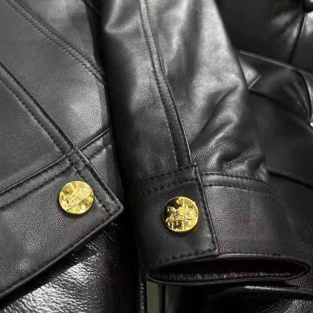 Celine Women Scoop Neck Trucker Jacket in Soft Lambskin - image 8