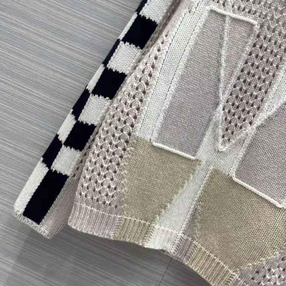 Chloe Women Graphic Knit Sweater-Beige - image 9