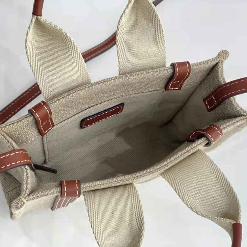 Chloe Women Mini Woody Tote Bag-Brown - image 8