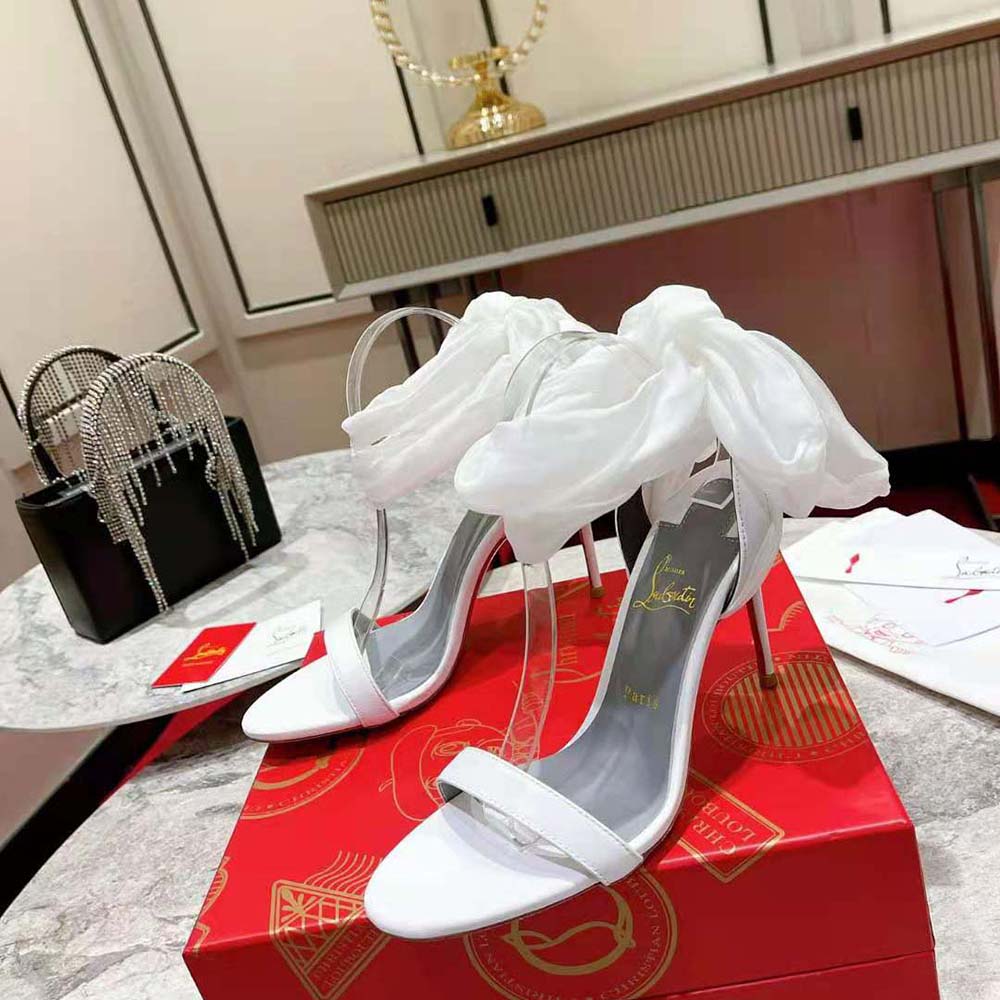 Christian Louboutin Women Sandale Du Désert 100 mm Heel Height-White - image 5