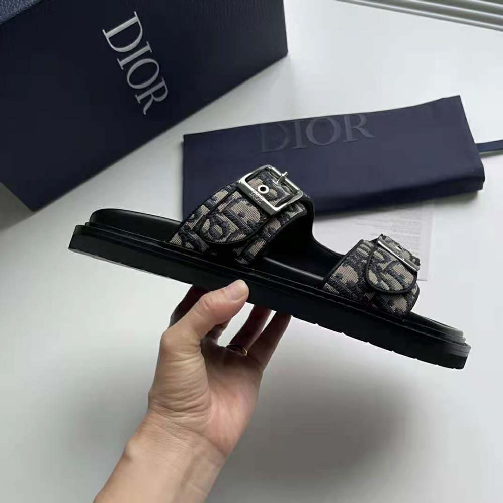 Dior Men Aqua Sandal Black Smooth Calfskin - image 6