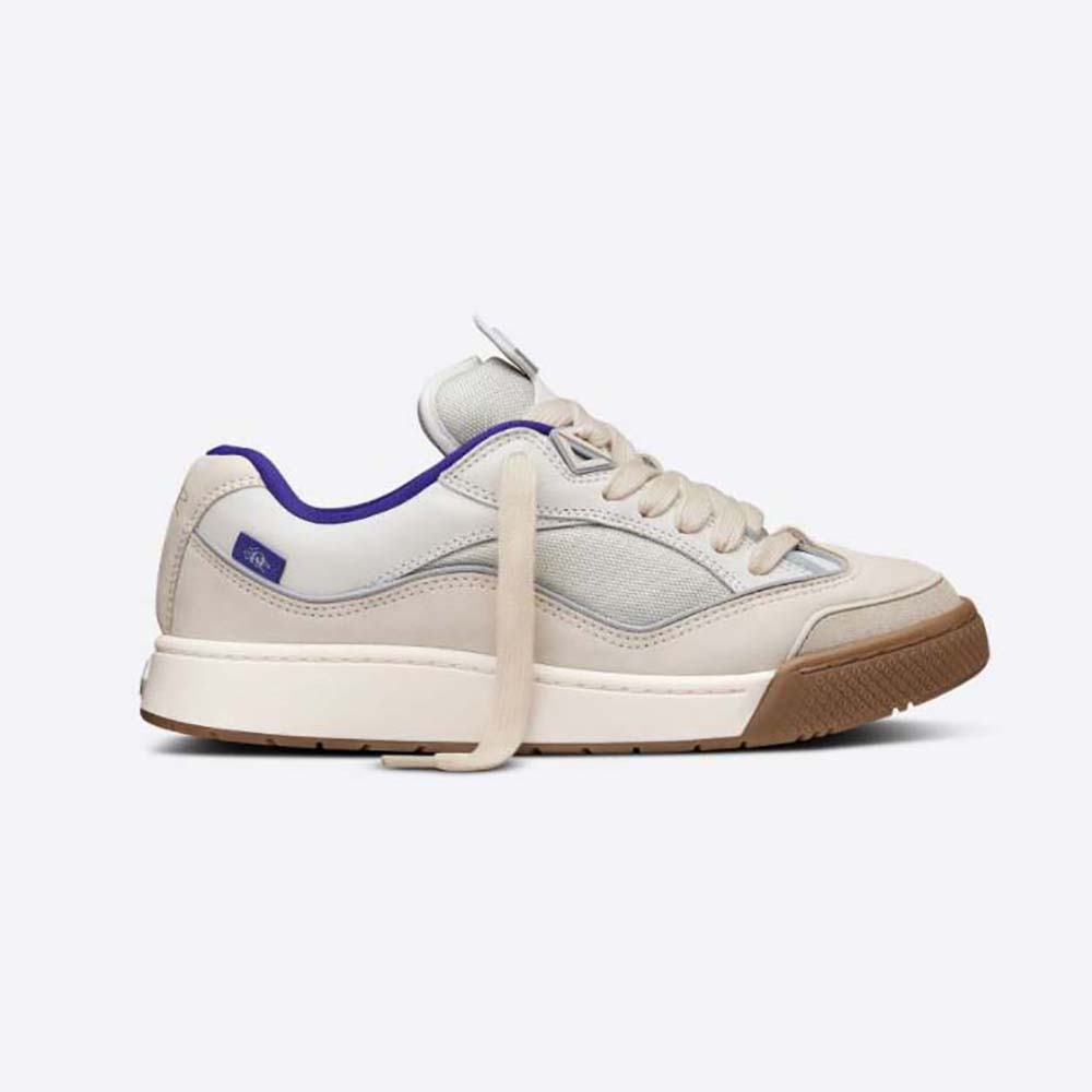 Front angle of Dior Men B713 Cactus Jack Dior Sneaker in white