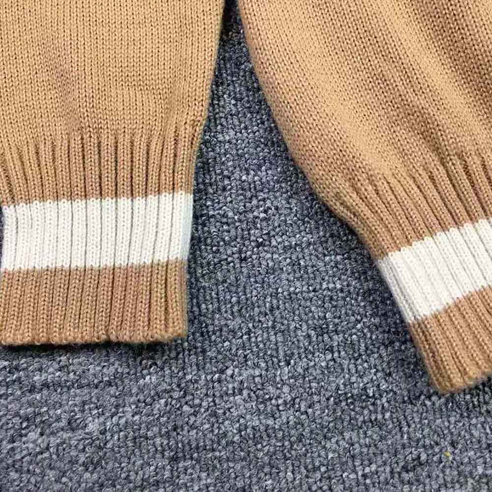 Dior Men Cactus Jack Dior Sweater Coffee Brown Cashmere Jersey - image 8