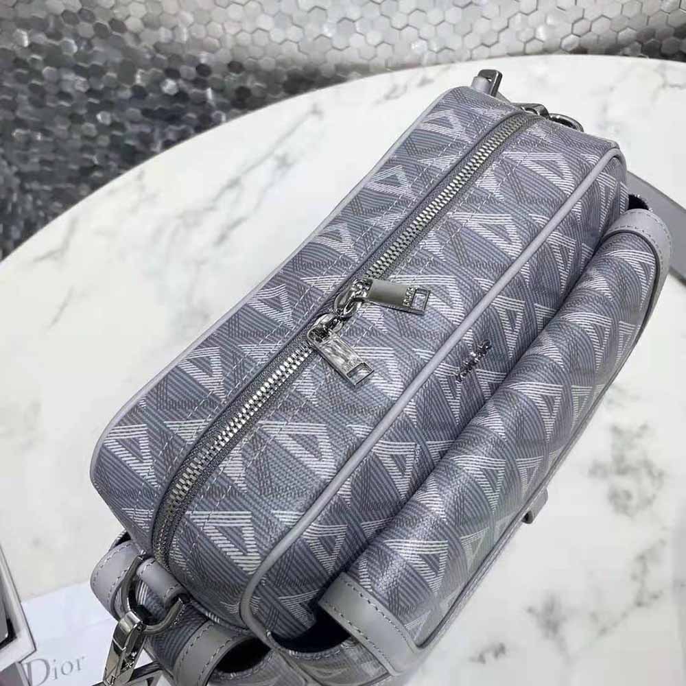Dior Men Hit the Road Messenger Bag Dior Gray CD Diamond Canvas and Smooth Calfskin - image 5