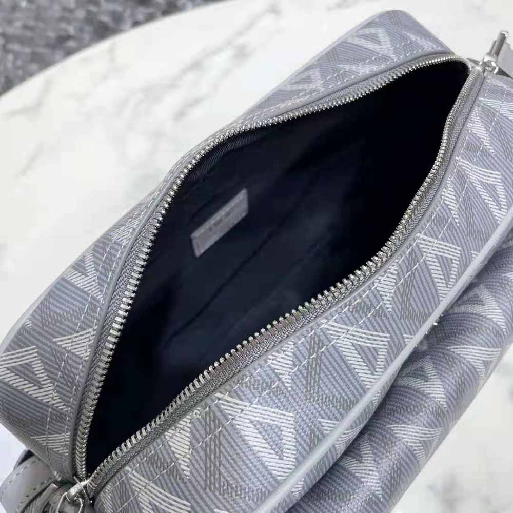 Dior Men Hit the Road Messenger Bag Dior Gray CD Diamond Canvas and Smooth Calfskin - image 8