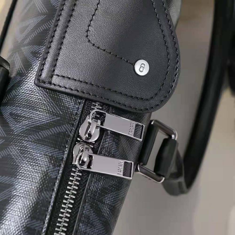 Dior Men Lingot Briefcase Black CD Diamond Canvas and Smooth Calfskin - image 10