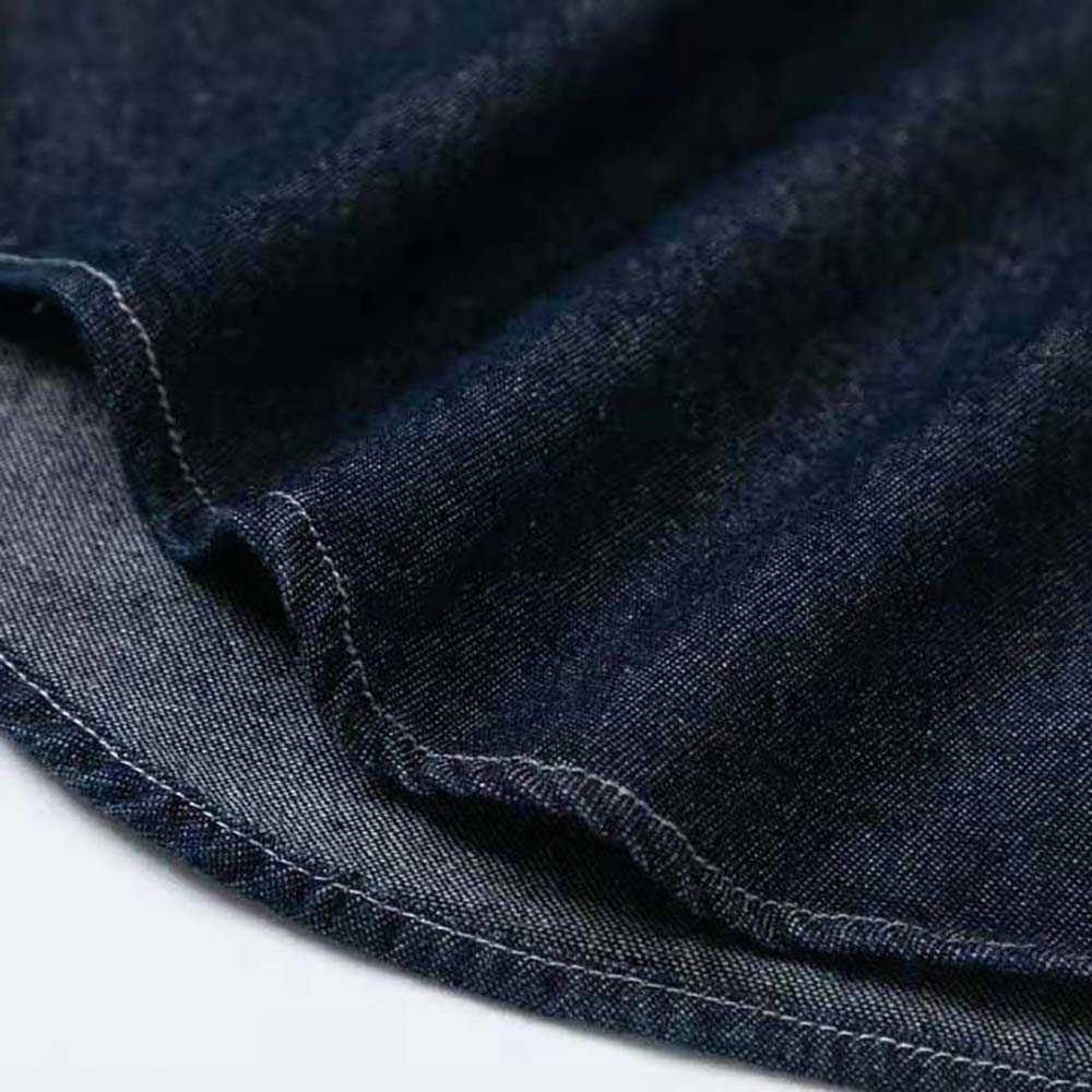 Dior Men Overshirt Navy Blue Flocked Technical Cotton Denim - image 6