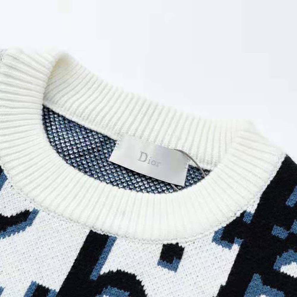 Dior Men Oversized Cactus Jack Dior Sleeveless Sweater Beige and Black Cashmere Jacquard - image 4