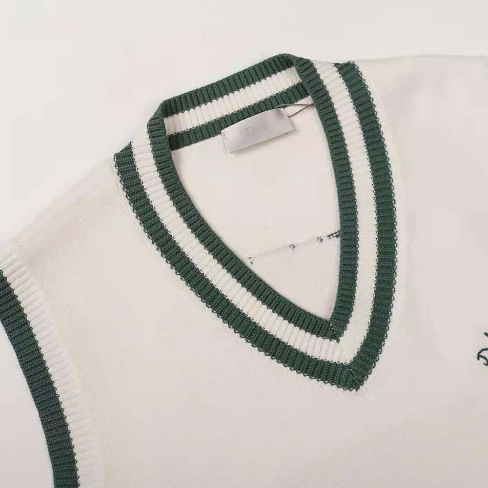 Dior Men Oversized Cactus Jack Dior Sleeveless Sweater Ecru Cashmere Knit - image 4