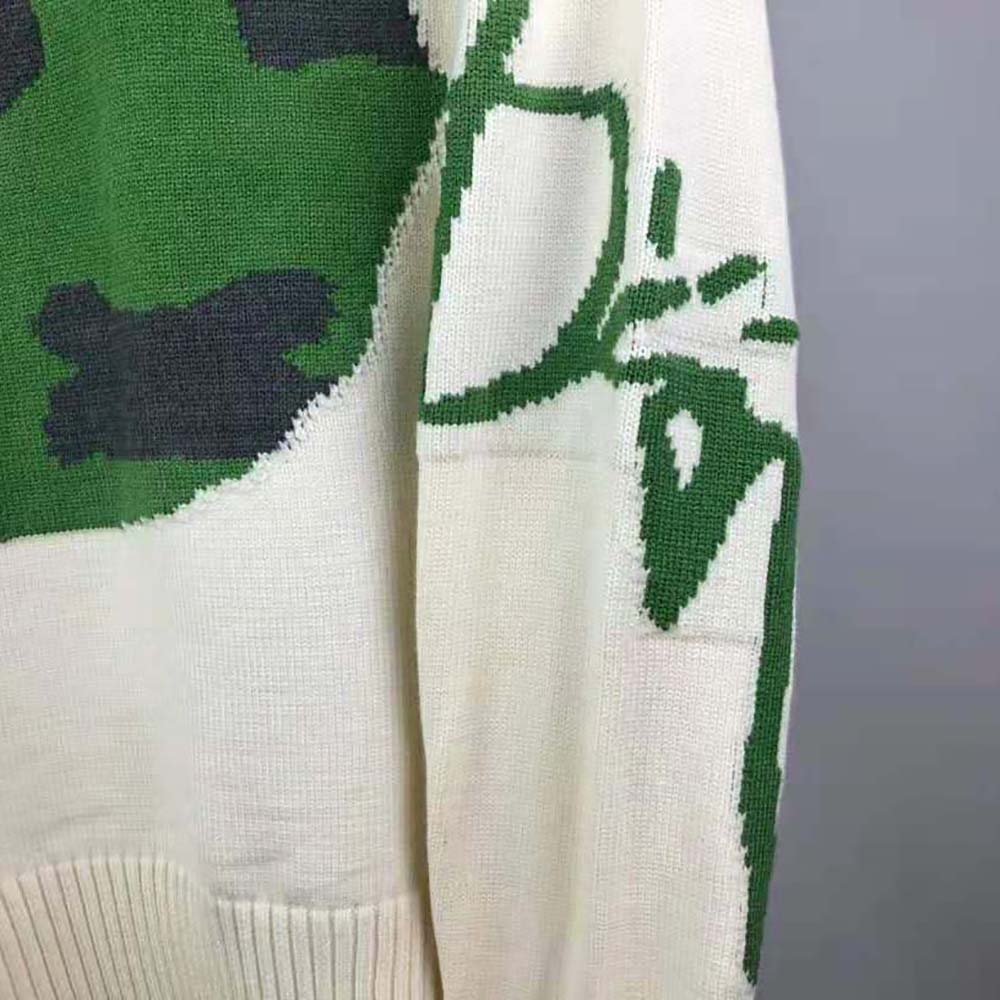 Dior Men Oversized Cactus Jack Dior Sweater Ecru Wool Knit - image 8