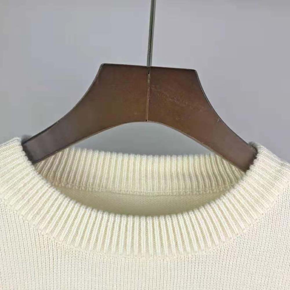 Dior Men Oversized Cactus Jack Dior Sweater Ecru Wool Knit - image 5