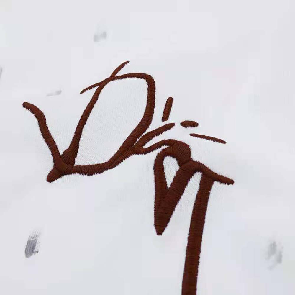 Dior Men Oversized Cactus Jack Dior T-shirt White Cotton Jersey - image 8