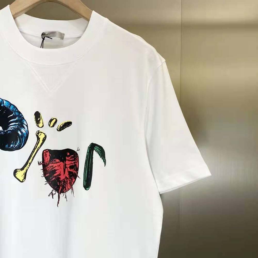 Dior Men Oversized Cactus Jack Dior T-shirt White Cotton Jersey - image 4