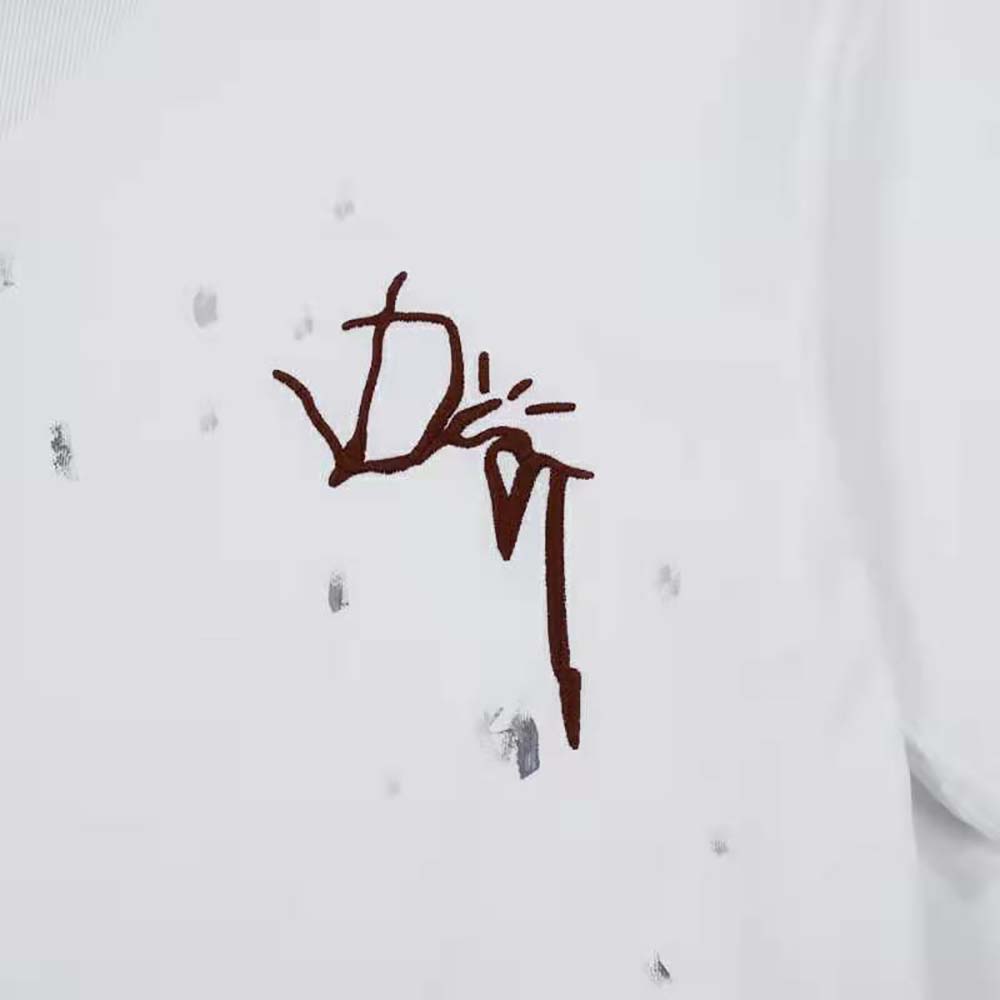 Dior Men Oversized Cactus Jack Dior T-shirt White Cotton Jersey - image 5