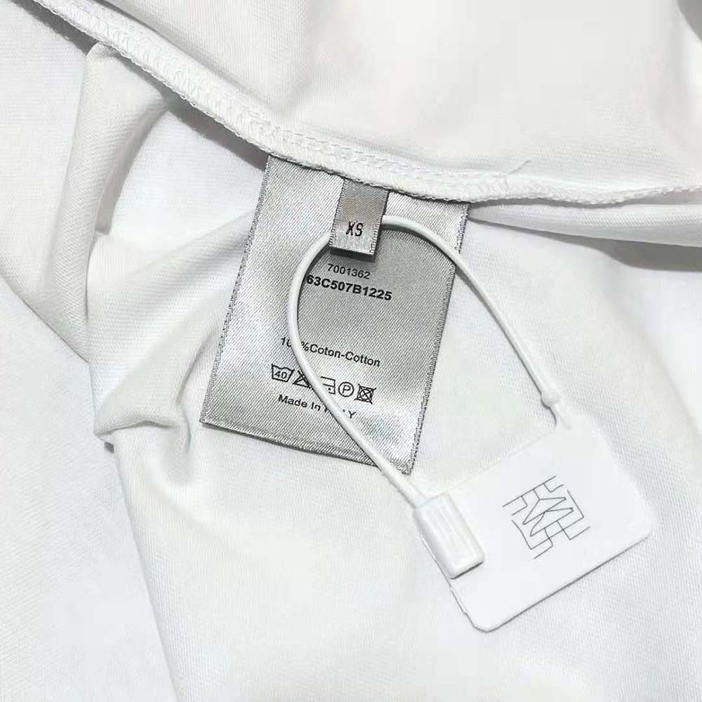 Dior Men Oversized Cactus Jack Dior T-shirt White Cotton Jersey - image 9