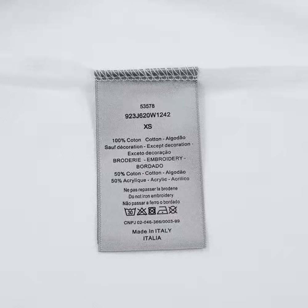 Dior Men Oversized Cactus Jack Dior T-shirt White Cotton Jersey - image 9