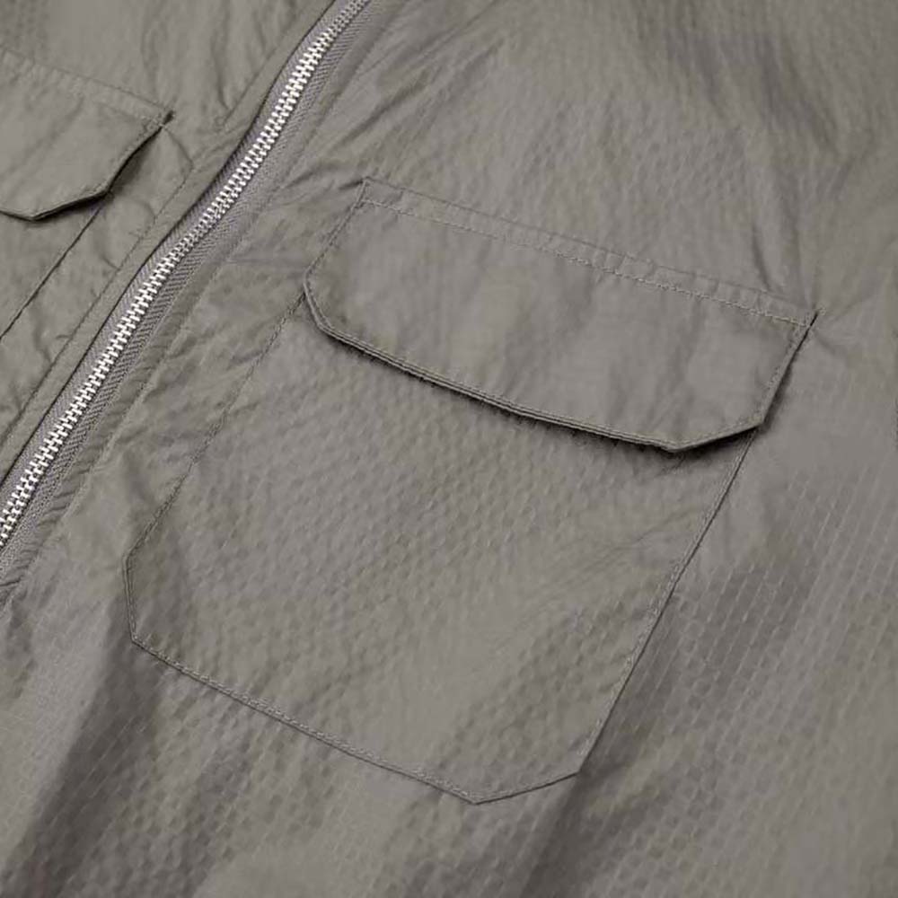 Dior Men Zipped Blouson Gray Technical Cotton Ripstop - image 8