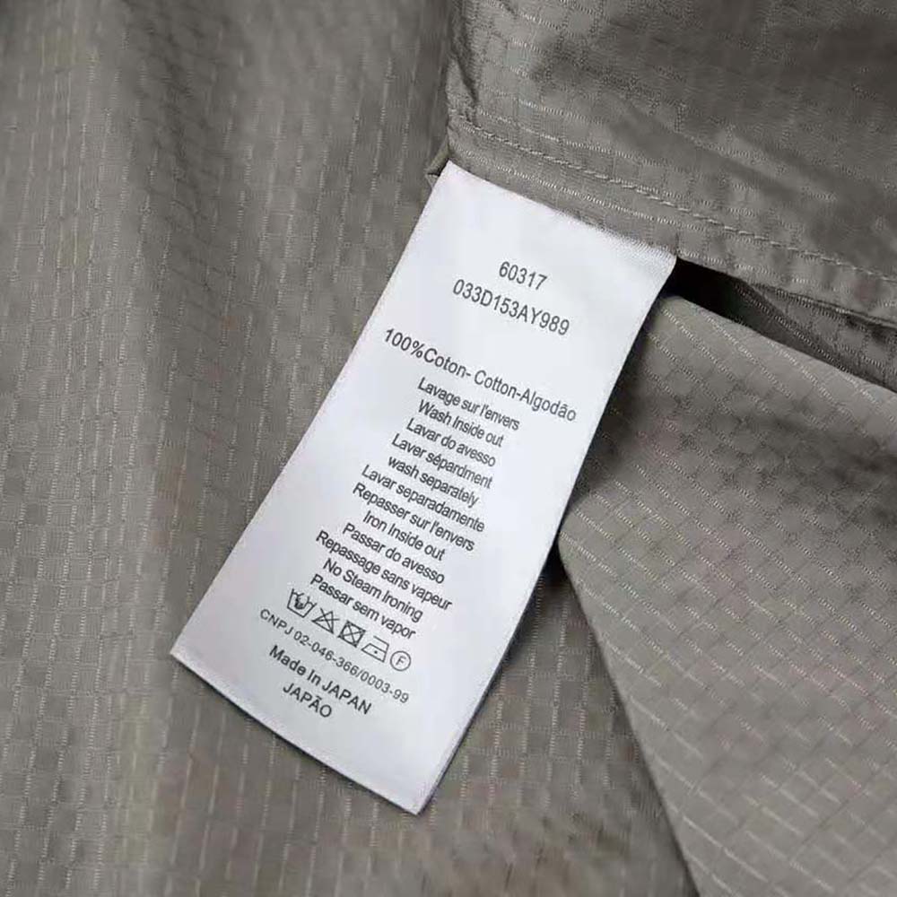 Dior Men Zipped Blouson Gray Technical Cotton Ripstop - image 10