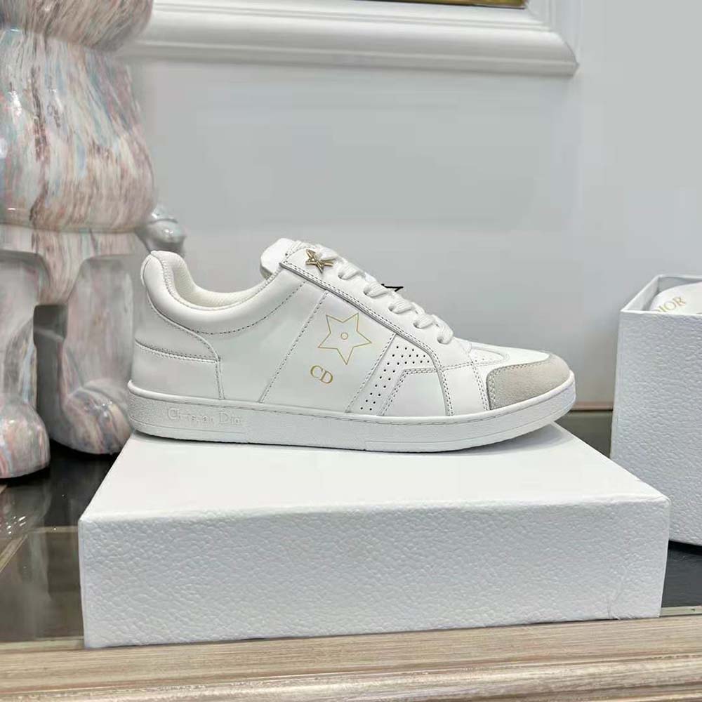 Dior Unisex Star Sneaker White Calfskin and Suede - image 6