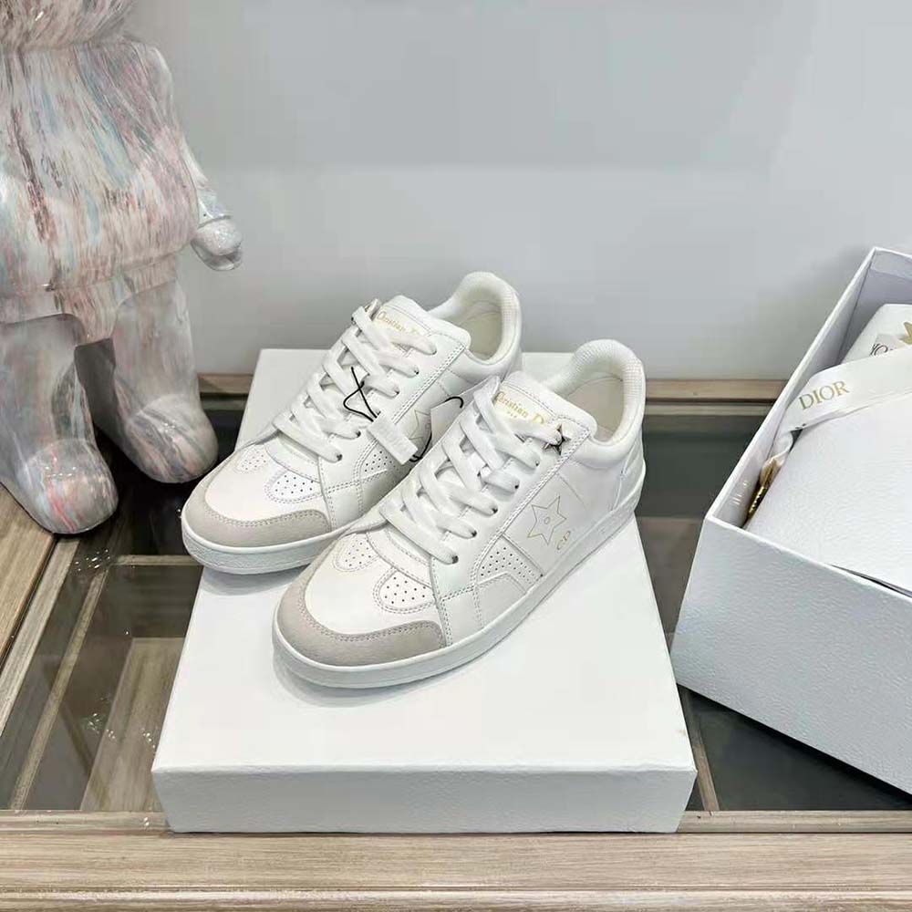 Dior Unisex Star Sneaker White Calfskin and Suede - image 4