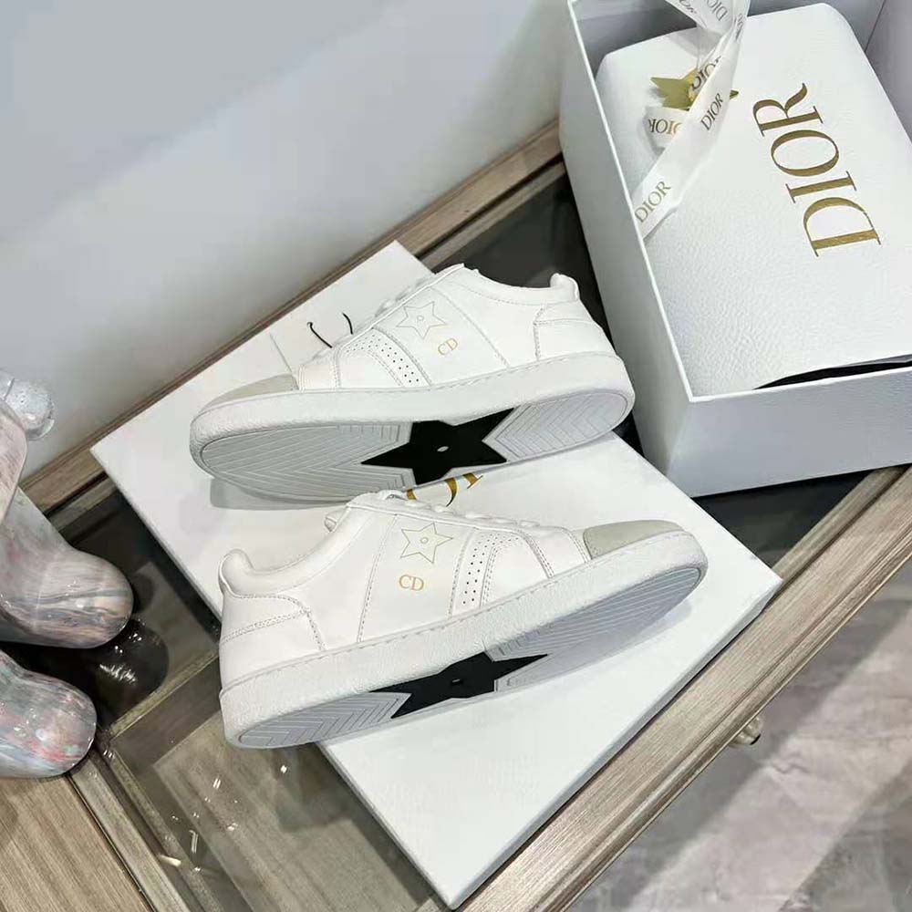 Dior Unisex Star Sneaker White Calfskin and Suede - image 7