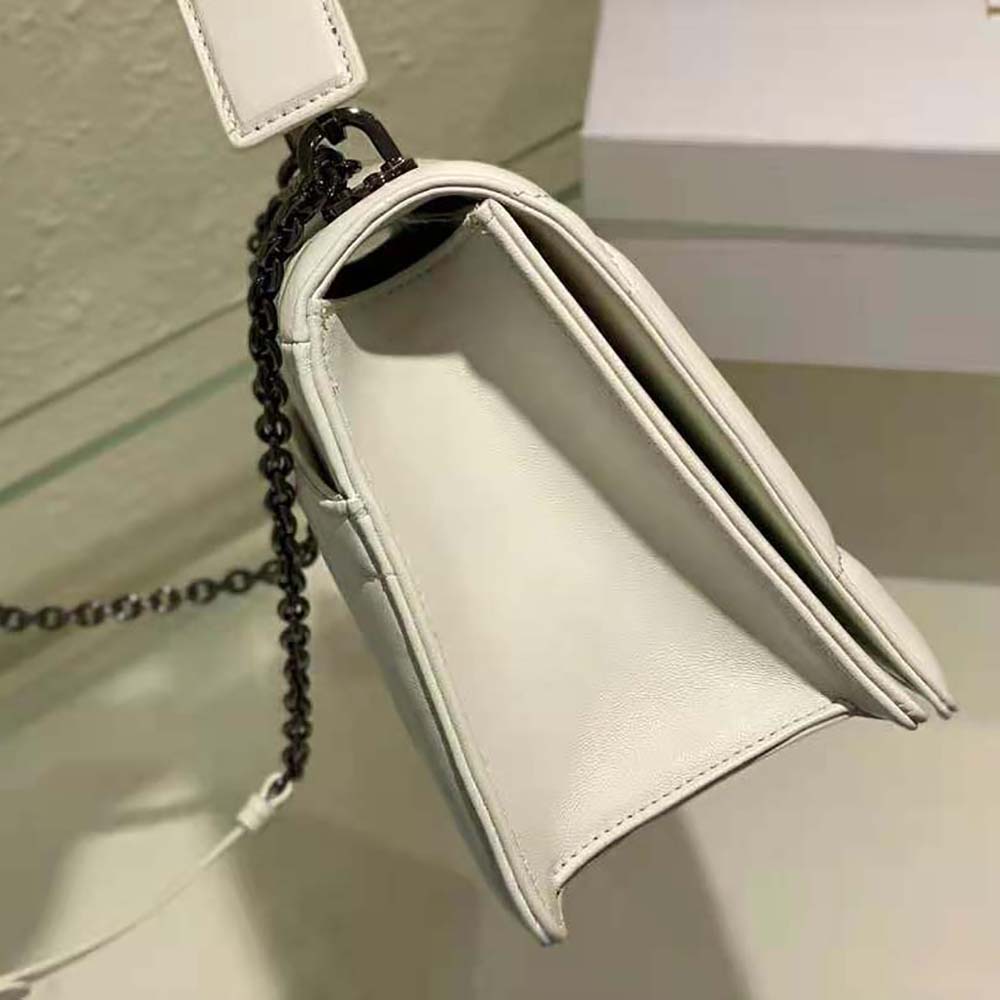 Dior Women 30 Montaigne Chain Bag with Handle Latte Maxicannage Lambskin - image 7