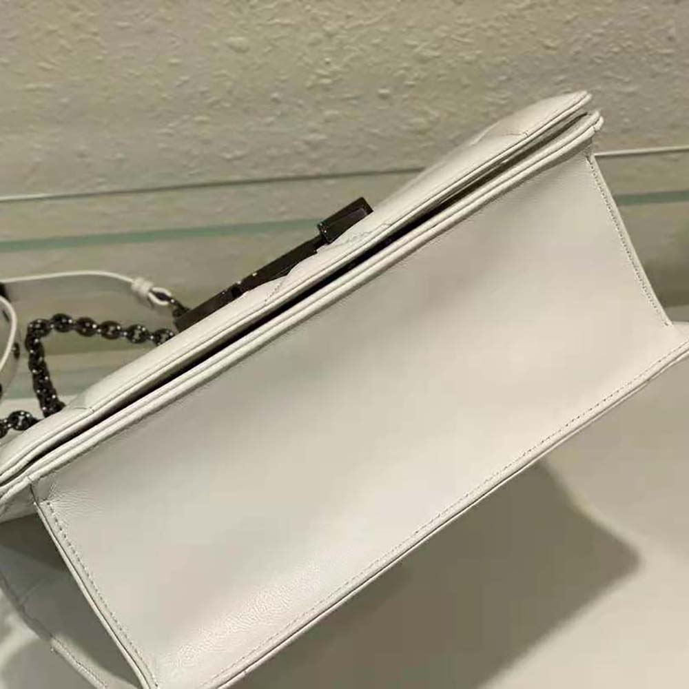 Dior Women 30 Montaigne Chain Bag with Handle Latte Maxicannage Lambskin - image 6