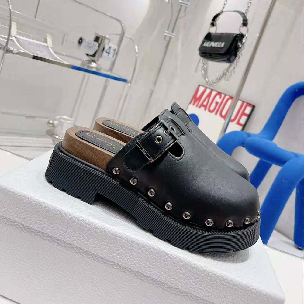 Dior Women Diorquake Clog Black Calfskin - image 5