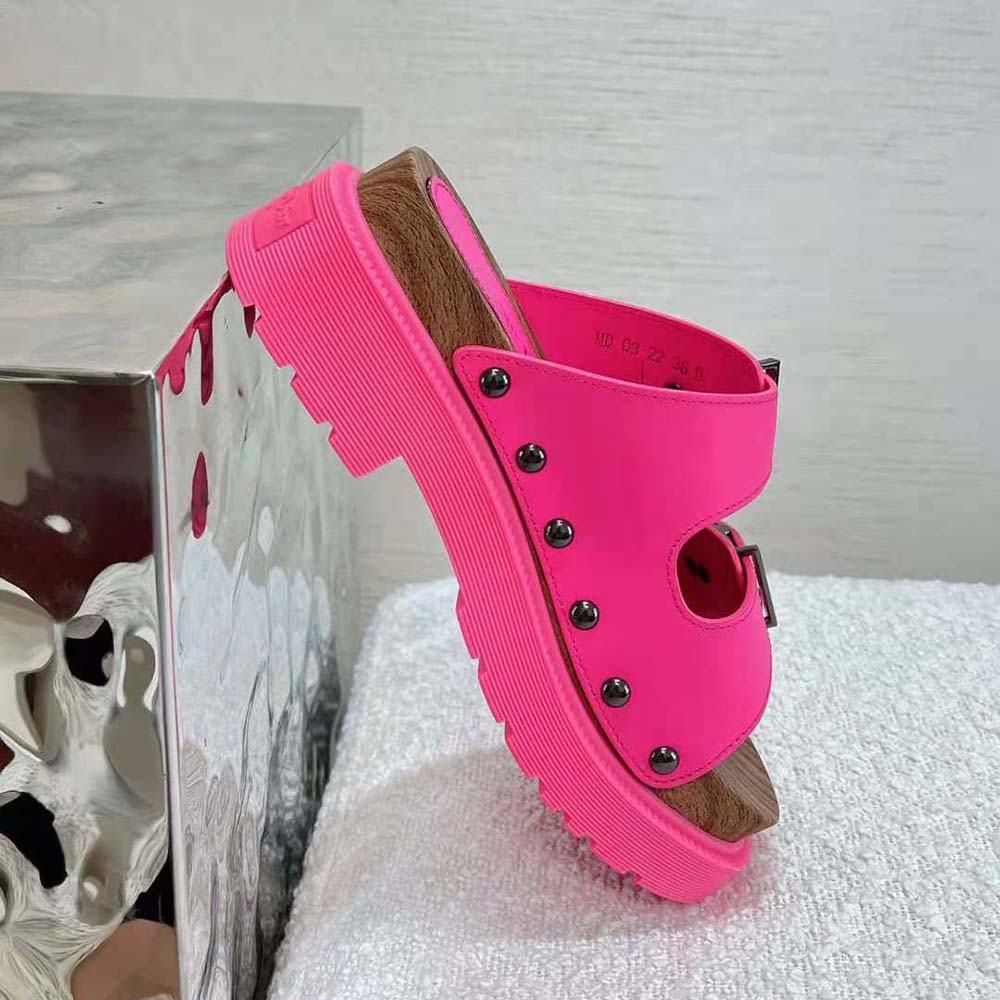 Dior Women Diorquake Strap Sandal Bright Pink Calfskin - image 8