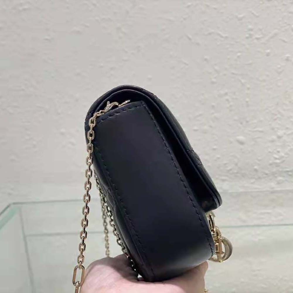 Dior Women Lady Dior Phone Pouch Black Cannage Lambskin - image 7