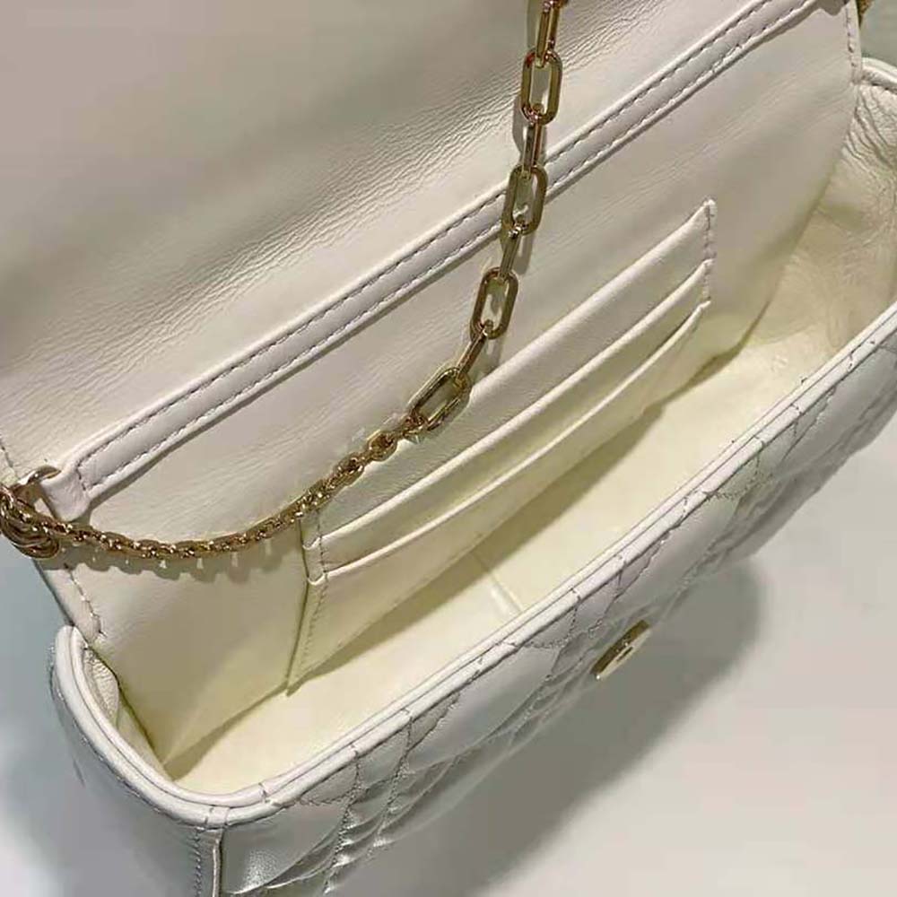 Dior Women Lady Dior Phone Pouch Latte Cannage Lambskin - image 8