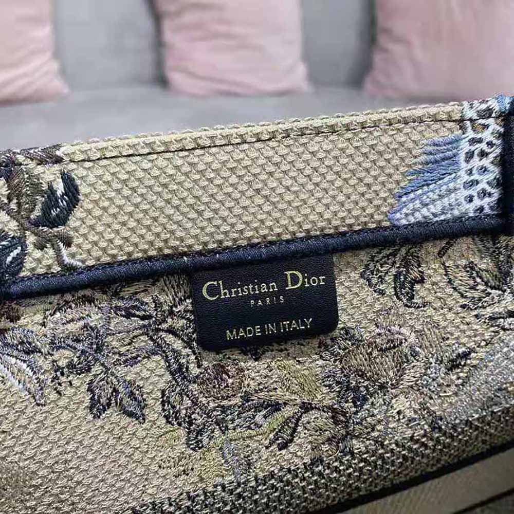 Dior Women Medium Dior Book Tote Beige Multicolor Dior Jardin d’Hiver Embroidery - image 9