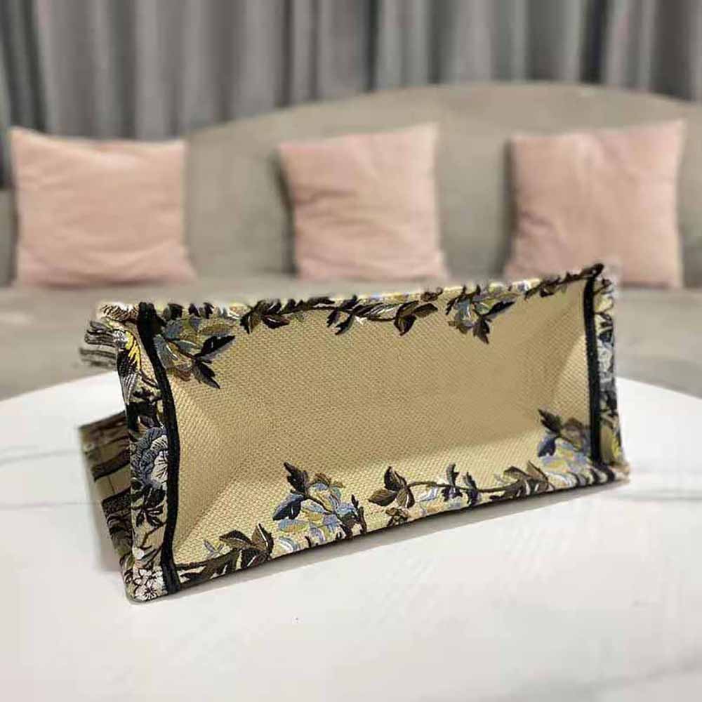 Dior Women Medium Dior Book Tote Beige Multicolor Dior Jardin d’Hiver Embroidery - image 6