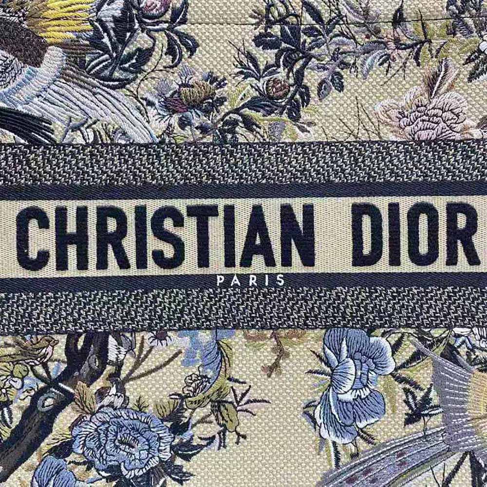 Dior Women Medium Dior Book Tote Beige Multicolor Dior Jardin d’Hiver Embroidery - image 10