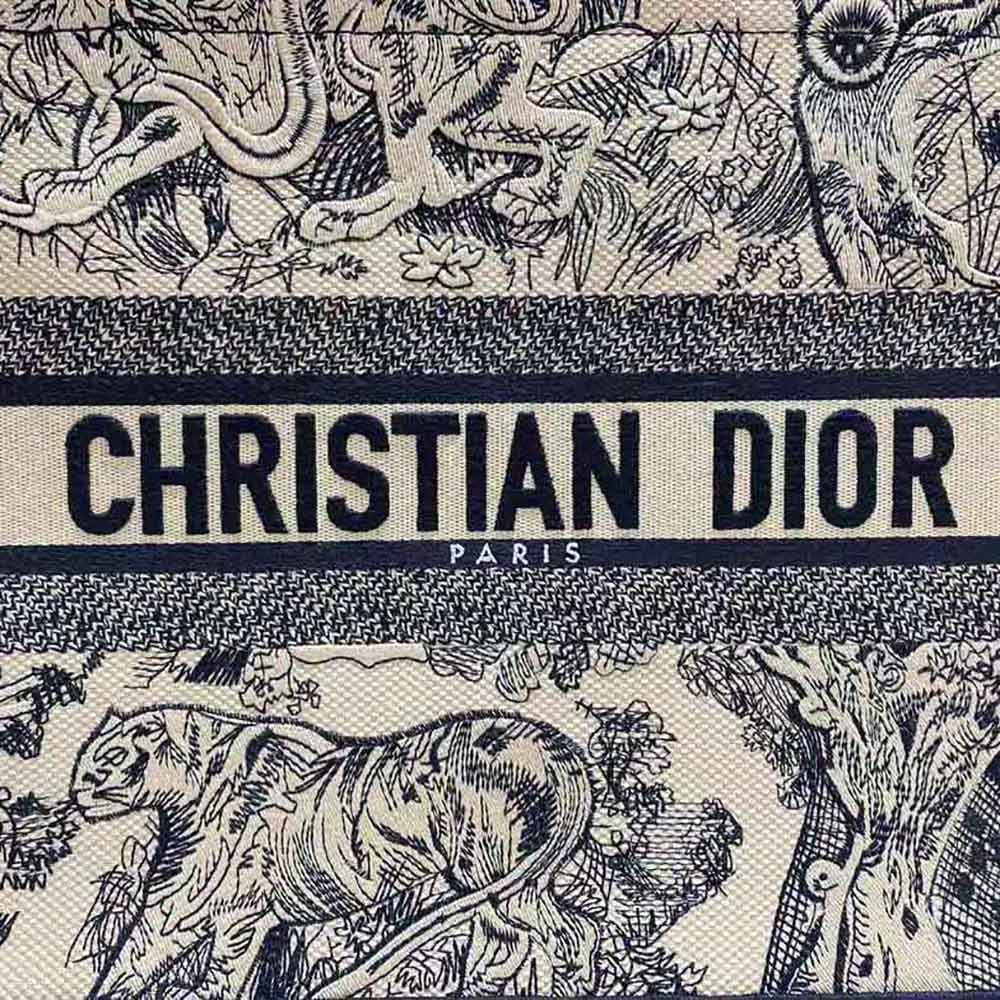 Dior Women Medium Dior Book Tote Brown Toile de Jouy Embroidery - image 10